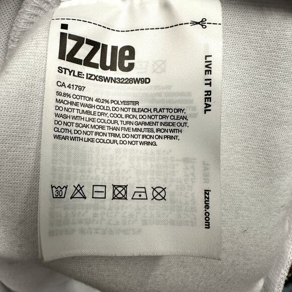 IZZUE White Crewneck Sweatshirt Size 4 - Picture 5 of 9